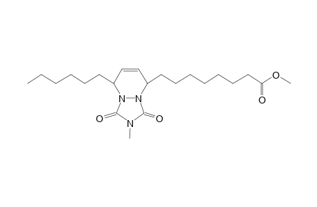 8-(2-Hexyl-8-methyl-7,9-dioxo-1,6,8-triazabicyclo[4.3.0]non-3-en-4-yl)octanoic acid,methyl ester