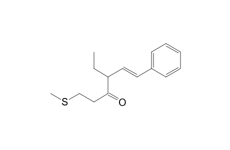 (E)-4-Ethyl-1-(methylthio)-6-phenylhex-5-en-3-one