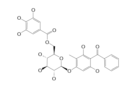 2,6-DIHYDROXY-3-METHYL-4-O-(6''-O-GALLOYL-[BETA]-D-GLUCOPYRANOSYL)-BENZOPHENONE
