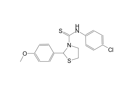N-(4-chlorophenyl)-2-(4-methoxyphenyl)-1,3-thiazolidine-3-carbothioamide
