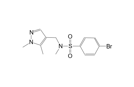 4-bromo-N-[(1,5-dimethyl-1H-pyrazol-4-yl)methyl]-N-methylbenzenesulfonamide