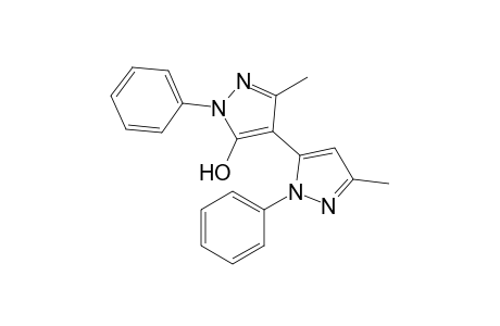 5-Hydroxy-3-methyl-1-phenyl-4-(3'-methyl-1'-phenylpyrazol-5'-yl)pyrazole