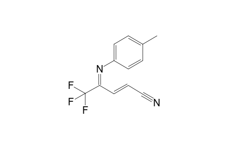 4-(4-Methylphenyl)-imino-5,5,5-trifluoro-2-pentenenitrile