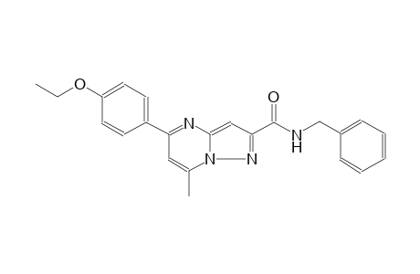 N-benzyl-5-(4-ethoxyphenyl)-7-methylpyrazolo[1,5-a]pyrimidine-2-carboxamide