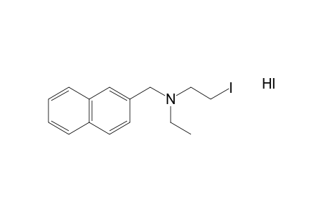 N-ethyl-N-(2-iodoethyl)-2-naphthalenemethylamine, hydroiodide