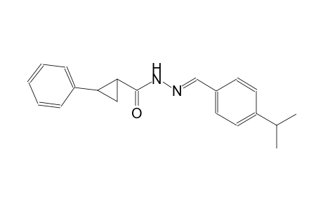 cyclopropanecarboxylic acid, 2-phenyl-, 2-[(E)-[4-(1-methylethyl)phenyl]methylidene]hydrazide