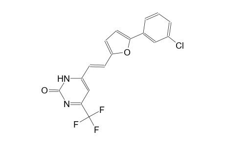 2(3H)-pyrimidinone, 4-[(E)-2-[5-(3-chlorophenyl)-2-furanyl]ethenyl]-6-(trifluoromethyl)-