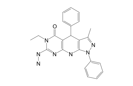 6-ETHYL-7-HYDRAZINO-3-METHYL-1,4-DIPHENYL-4,6,9-TRIHYDRO-PYRAZOLO-[5,4-B]-PYRIMIDINO-[5,4-E]-PYRIDIN-5-ONE