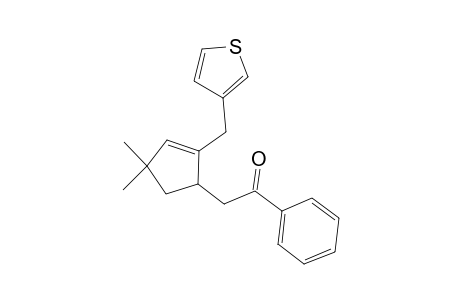 2-(4,4-Dimethyl-2-(thiophen-3-yl)methyl-2-cyclopenten-1-yl)-1-phenylethanone