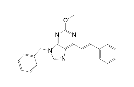 2-Methoxy-6-[(E)-2-phenylethen-1-yl]-9-phenylmethyl-9H-purine