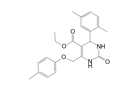 5-Pyrimidinecarboxylic acid, 4-(2,5-dimethylphenyl)-1,2,3,4-tetrahydro-6-[(4-methylphenoxy)methyl]-2-oxo-, ethyl ester