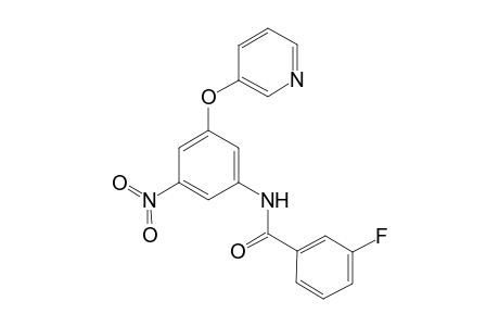 Benzamide, 3-fluoro-N-[3-nitro-5-(3-pyridyloxy)phenyl]-