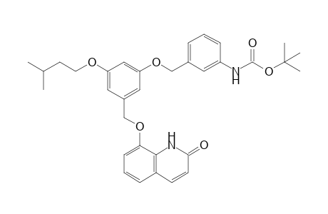 8-[3'-(i-Pentyloxy)-5'-(3"-N-BOC-aminobenzyloxy)benzyloxy]-2[1H]-quinolinone