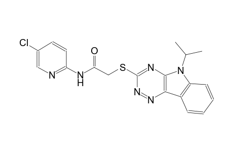 N-(5-chloro-2-pyridinyl)-2-[(5-isopropyl-5H-[1,2,4]triazino[5,6-b]indol-3-yl)sulfanyl]acetamide