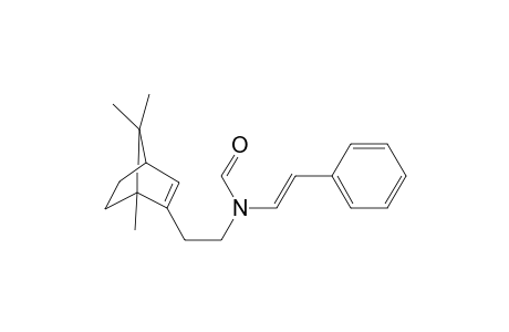 (-)-N-Styryl-N-[2'-(1',7',7'-trimethylbicyclo[2.2.1]hept-2'-enyl0ethyl]formamide