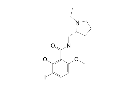 N-[[(2R)-1-ethylpyrrolidin-2-yl]methyl]-2-hydroxy-3-iodo-6-methoxybenzamide