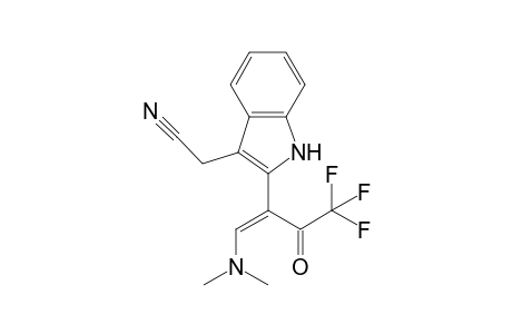 {2-[1'-(Dimethylamino)methylene-3',3',3'-trifluoro-2'-oxopropyl]-1H-indol-3-yl}-acetonitrile