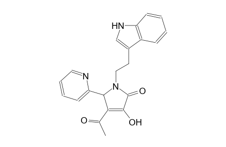 4-acetyl-3-hydroxy-1-[2-(1H-indol-3-yl)ethyl]-5-(2-pyridinyl)-1,5-dihydro-2H-pyrrol-2-one