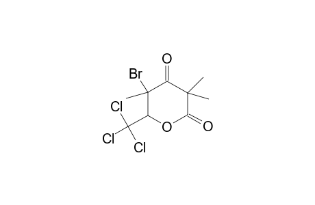 5-Bromo-3,3,5-trimethyl-6-(trichloromethyl)dihydro-2H-pyran-2,4(3H)-dione