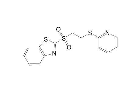 2-{[2-(2-pyridinylsulfanyl)ethyl]sulfonyl}-1,3-benzothiazole