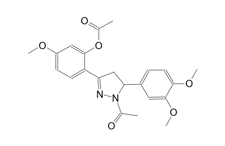 2-[1-acetyl-5-(3,4-dimethoxyphenyl)-4,5-dihydro-1H-pyrazol-3-yl]-5-methoxyphenyl acetate