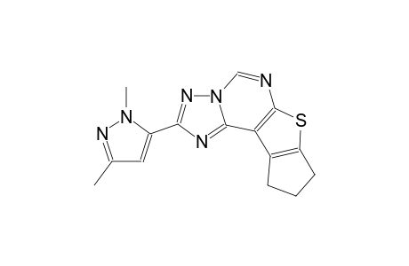 2-(1,3-dimethyl-1H-pyrazol-5-yl)-9,10-dihydro-8H-cyclopenta[4,5]thieno[3,2-e][1,2,4]triazolo[1,5-c]pyrimidine