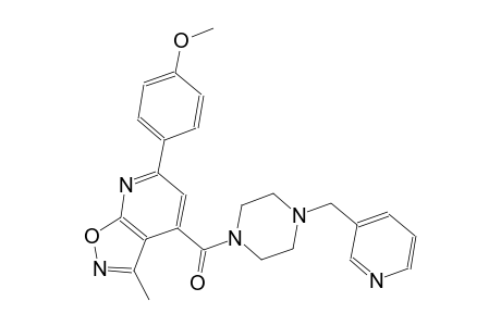 isoxazolo[5,4-b]pyridine, 6-(4-methoxyphenyl)-3-methyl-4-[[4-(3-pyridinylmethyl)-1-piperazinyl]carbonyl]-