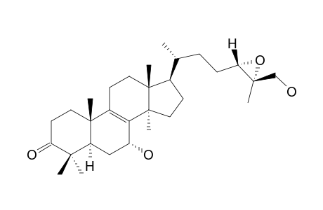 EPOXYGANODERIOL-A;(24S,25S)-EPOXY-7-ALPHA,26-DIHYDROXY-5-ALPHA-LANOST-8-EN-3-ONE