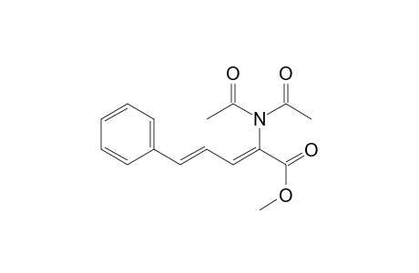 2,4-Pentadienoic acid, 2-(diacetylamino)-5-phenyl-, methyl ester
