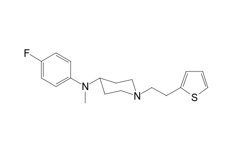 N-(4-Fluorophenyl)-N-methyl-1-[2-(thiophen-2-yl)ethyl]piperidin-4-amine