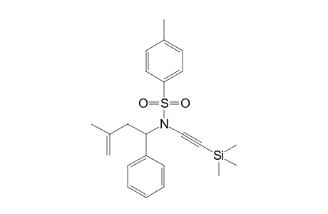 4-Methyl-N-(3-methyl-1-phenylbut-3-enyl)-N-(trimethylsilylethynyl)benzenesulfonamide