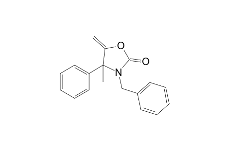 3-Benzyl-4-methyl-5-methylene-4-phenyl-oxazolidin-2-one
