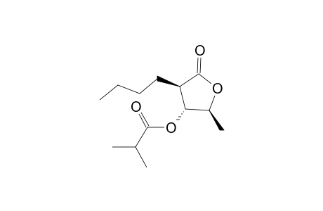(2S,3R,4R)-4-Butyl-2-methyl-5-oxotetrahydrofuran-3-yl isobutyrate