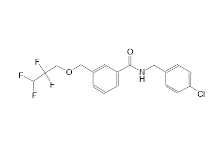 N-(4-chlorobenzyl)-3-[(2,2,3,3-tetrafluoropropoxy)methyl]benzamide