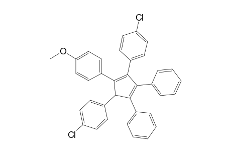 1-(4-Anisyl)-2,5-di(4-chlorophenyl)-3,4-diphenyl-1,3-cyclopentadiene