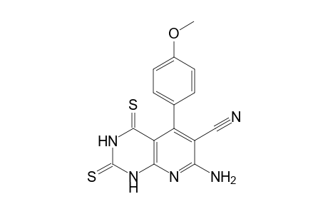 7-Amino-5-(4-methoxyphenyl)-2,4-dithioxo-1,2,3,4-tetrahydropyrido[2,3-d]pyrimidine-6-carbonitrile