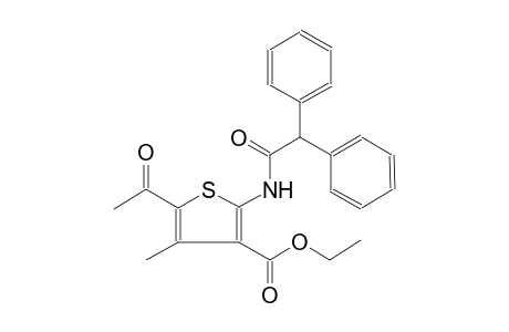 3-thiophenecarboxylic acid, 5-acetyl-2-[(diphenylacetyl)amino]-4-methyl-, ethyl ester