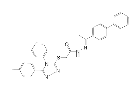 acetic acid, [[5-(4-methylphenyl)-4-phenyl-4H-1,2,4-triazol-3-yl]thio]-, 2-[(E)-1-[1,1'-biphenyl]-4-ylethylidene]hydrazide
