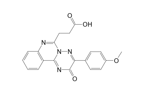 (3-(4'-Methoxyphenyl)-2-oxo-2H-[1,2,4]triazino[2,3-c]quinazolin-6-yl)propanoic acid