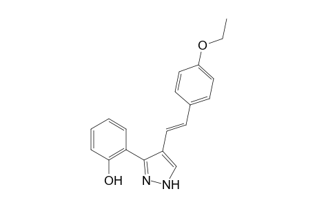 (E)-3/ 5-(2'-Hydroxyphenyl)-4-(p-ethoxystyryl)pyrazole