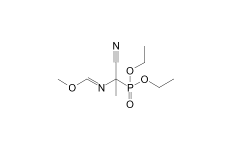 Diethyl 1-cyano-1-{[(methoxy)methylidene]amino}ethylphosphonate
