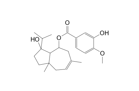 3-hydroxy-3-isopropyl-6,8a-dimethyl-1,2,3,3a,4,5,8,8a-octahydro-4-azulenyl 3-hydroxy-4-methoxybenzoate