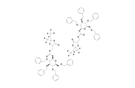 1-[5-OXO-2,2-BIS-(TRIFLUOROMETHYL)-1,3-OXATHIOLAN-4-YLMETHYL]-3-(2,3,4,6-TETRA-O-BENZYL-BETA-D-GLUCOPYRANOSYL)-UREA