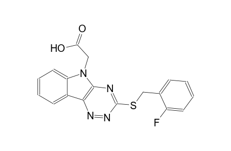 5H-[1,2,4]triazino[5,6-b]indole-5-acetic acid, 3-[[(2-fluorophenyl)methyl]thio]-