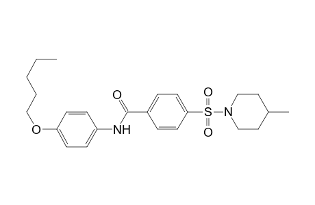 4-(4-Methylpiperidin-1-yl)sulfonyl-N-(4-pentoxyphenyl)benzamide