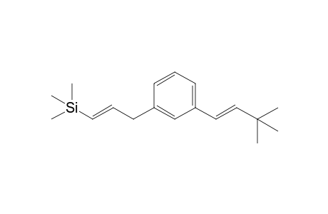 (1E)-3,3-Dimethyl-1-{3-[(E)-3-(trimethylsilyl)prop-2-enyl]phenyl}but-1-ene