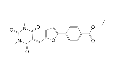 ethyl 4-{5-[(1,3-dimethyl-2,4,6-trioxotetrahydro-5(2H)-pyrimidinylidene)methyl]-2-furyl}benzoate