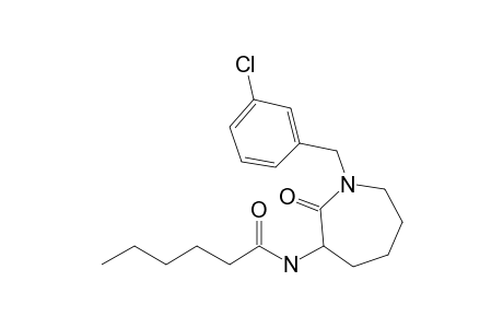 N-[1-(3-Chlorobenzyl)-2-oxoazepan-3-yl]hexanamide