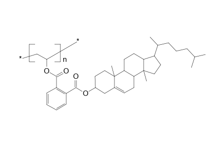 Poly[1-(cholesteryloxyphthaloyloxy)ethylene]