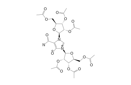 4-CARBAMOYL-1,3-BIS-(2,3,5-TRI-O-ACETYL-BETA-D-RIBOFURANOSYL)-IMIDAZOLIUM-5-OLATE